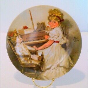 Cora's Recital Collector Plate by Richard Zolan 1981 Family Treasures Collection